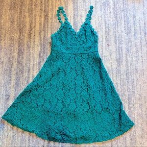 Brand new Green lace dress with tags